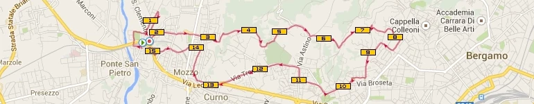 Due scalette dei colli di Bergamo e avrei preferito morire - 15,13 km.