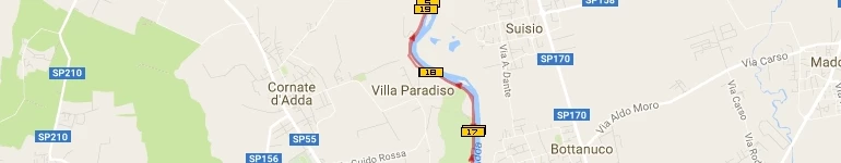 Dal ponte di Paderno alla centrale di Trezzo (e ritorno) - 24,35 km.