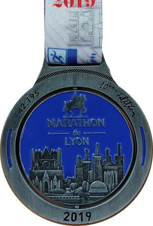 Medaglia Marathon Run in Lyon 2019