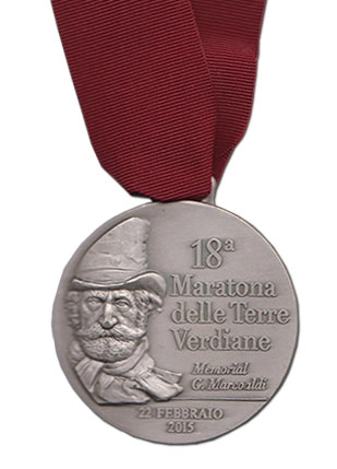 Medaglia 18esima Maratona e 1/2 delle Terre Verdiane e del Principe 2015 - Salsomaggiore Terme (PR)