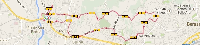 Due scalette dei colli di Bergamo e avrei preferito morire - 15,13 km.